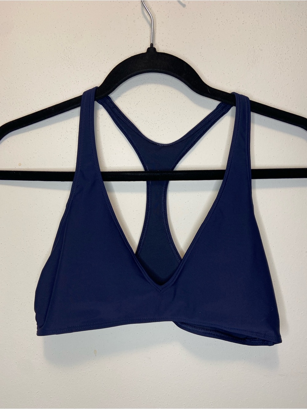 aerie Navy Blue V-Neck Racerback Bikini Top